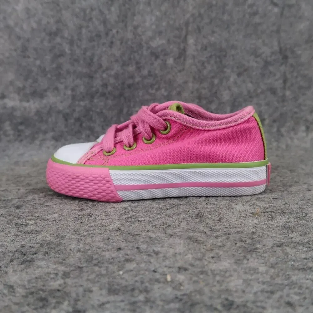 Childrens Place Shoes Baby Toddler 6 Sneakers Canvas Classic Pink Lace Up Casual